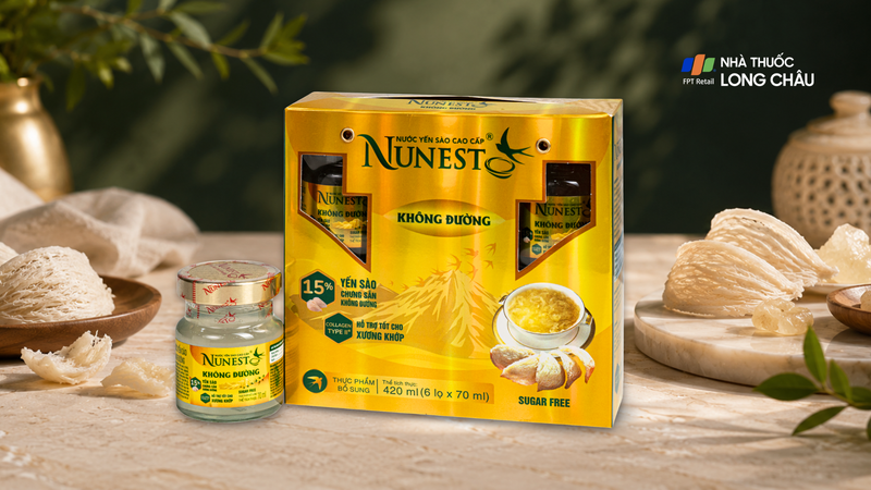 Nước yến sào cao cấp Nunest không đường