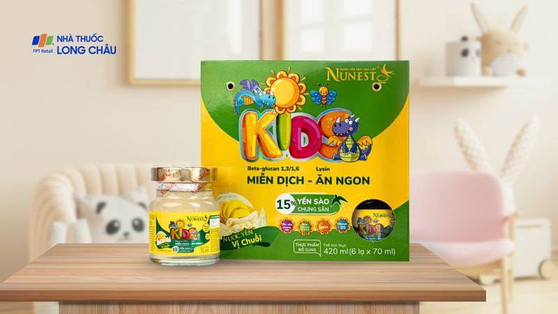 Nước yến sào cao cấp Nunest Kid vị chuối