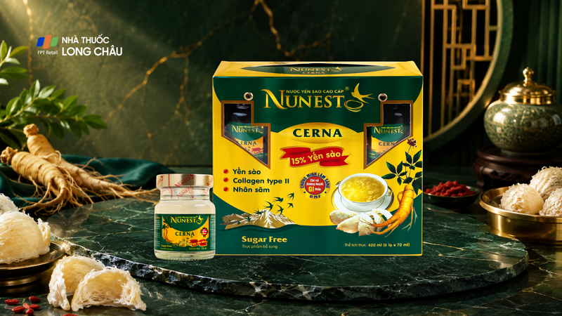 Nước Yến Sào Cao Cấp Nunest Cerna Dành Cho Người Tiểu Đường (6 hũ x 70ml)