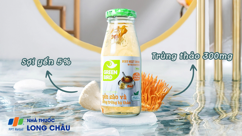 Nước yến kết hợp đông trùng hạ thảo gấp đôi dinh dưỡng và&nbsp;bổ sung năng lượng cho cơ thể