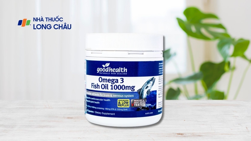 Viên dầu cá Omega-3 Fish Oil 1000Mg Goodhealth