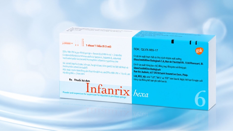 Phác đồ tiêm vắc xin Infanrix Hexa gồm 2 - 3 mũi tùy theo lịch tiêm chủng