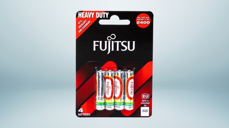 Pin Fujitsu R03/2400 BP-4 AAA vỉ 4 viên là lựa chọn tối ưu cho các thiết bị điện tử nhỏ gọn
