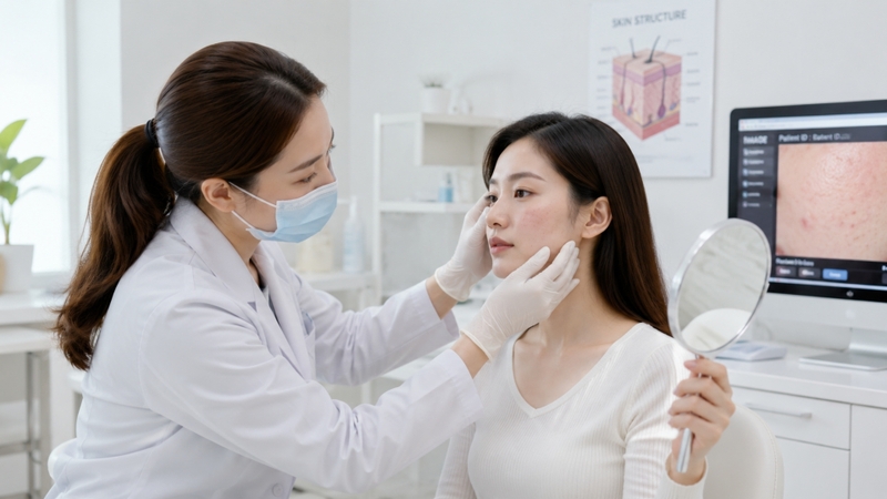Việc thăm khám bác sĩ da liễu sẽ giúp xác định nguyên nhân và lựa chọn phương pháp điều trị phù hợp
