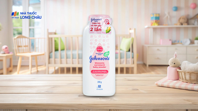 Phấn Johnson’s Blossoms Cornstarch Baby Powder