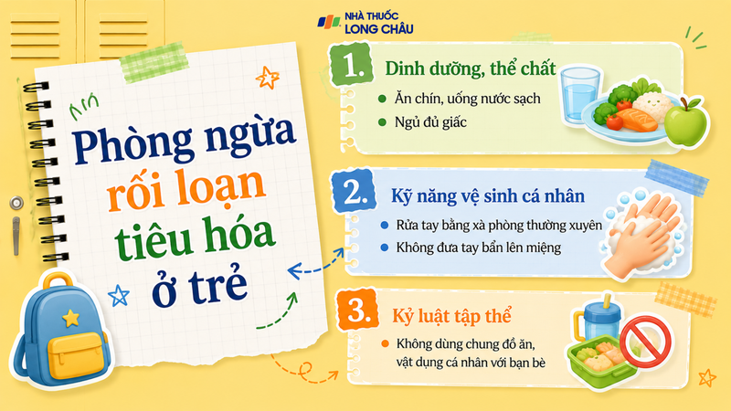 Phòng bệnh vẫn là biện pháp hiệu quả nhất để giảm nguy cơ rối loạn tiêu hóa ở trẻ