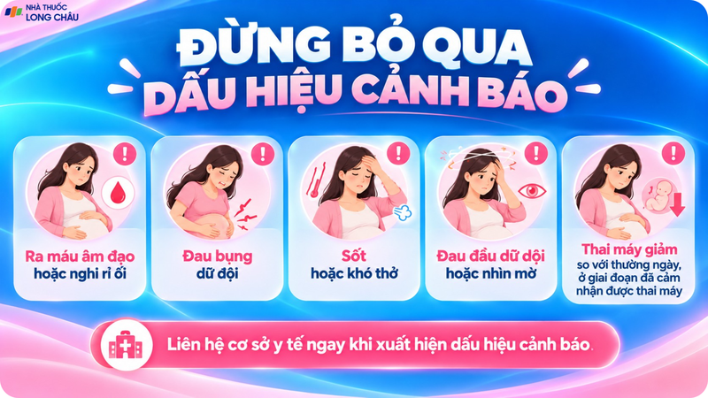 Thai phụ cần nhận biết dấu hiệu bất thường để thăm khám kịp thời
