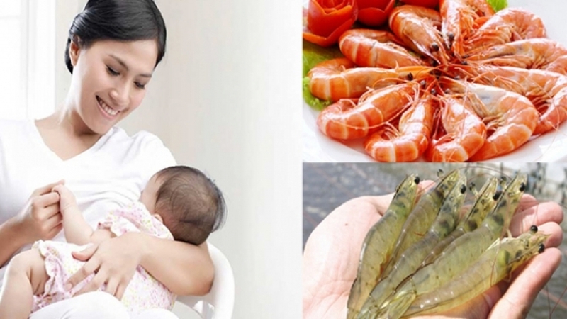 Phụ nữ mới sinh mổ ăn tôm được không? 1