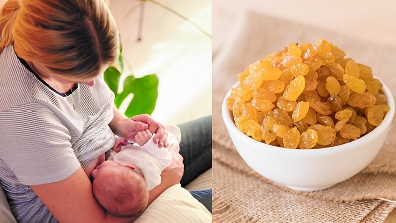 Phụ nữ sau sinh ăn nho khô được không? Vai trò của nho khô trong thời kỳ cho con bú 1