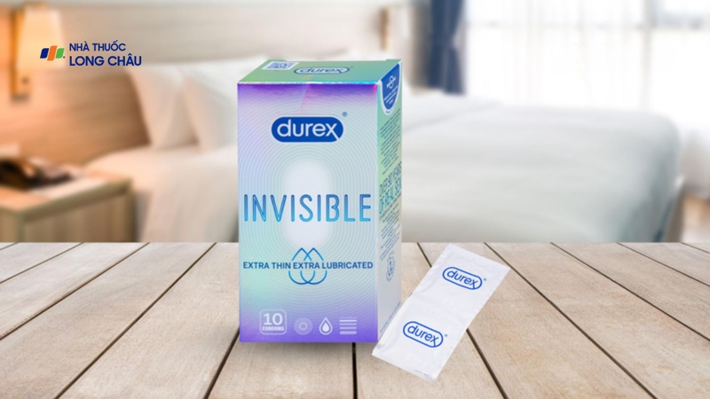 Bao cao su Durex Invisible Extra Thin Extra Lubricated làm từ latex
