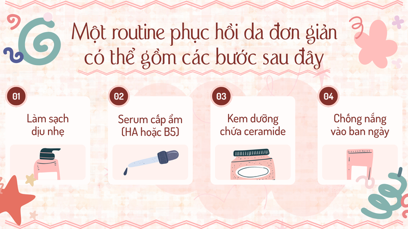 Routine phục hồi da đơn giản