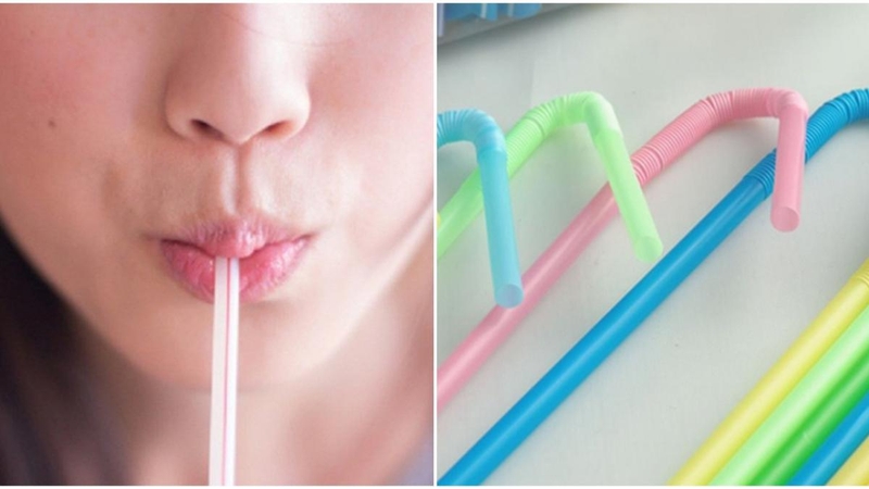 Nên sử dụng ống hút khi uống nước
