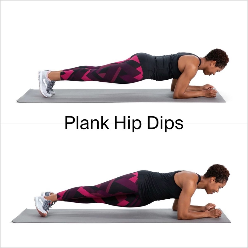 Hướng dẫn động tác plank xoay hông giúp eo thon gọn thần tốc 2