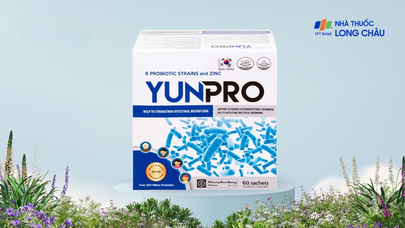Men vi sinh YunPro bổ sung lợi khuẩn, giúp tăng cường hệ vi sinh đường ruột