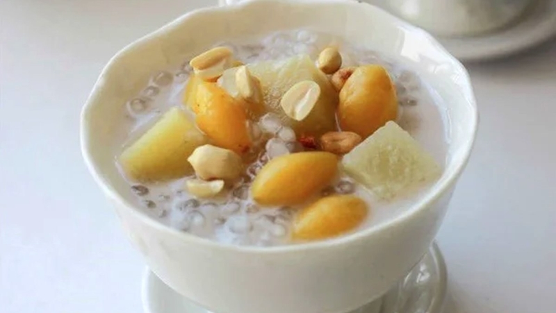 Món chè sake với bạch quả giàu dưỡng chất