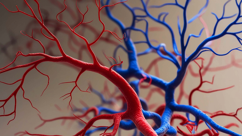 Máu nghèo oxy về tim qua tĩnh mạch chủ, vào nhĩ phải để bắt đầu chu kỳ tuần hoàn mới