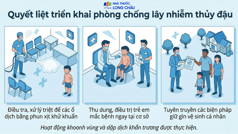 Khẩn trương phun khử khuẩn và khoanh vùng dập dịch tại xã Hướng Lập