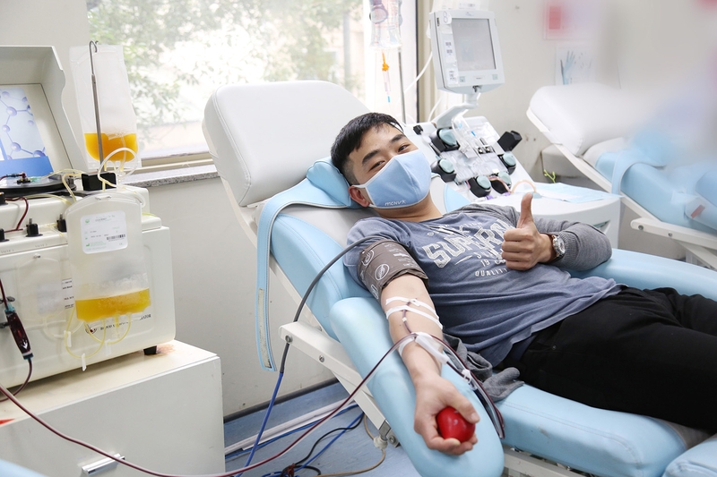 quy trình hiến máu 1