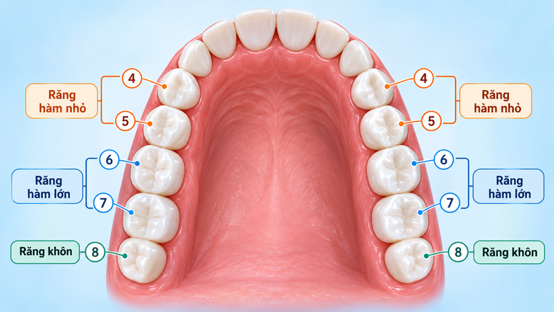 “Răng số 5 có thay không?” phụ thuộc vào giai đoạn phát triển răng