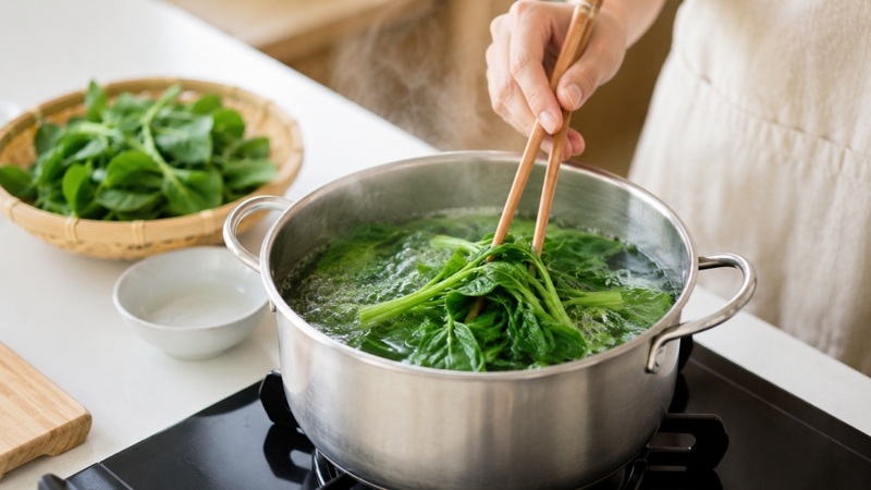 Có thể bổ sung rau dệu vào thực đơn để đa dạng nguồn rau xanh trong bữa ăn
