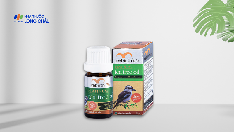 Tinh dầu tràm trà Rebirth Life Platinum Tea Tree Oil dưỡng da, giảm mụn (10ml)