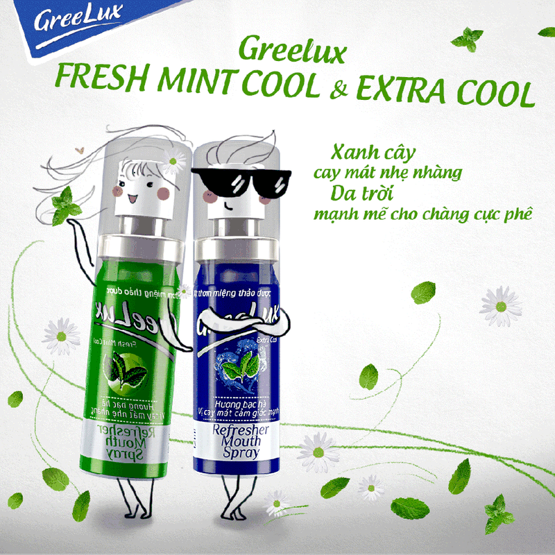 Greelux Extra Cool mang mùi thơm tự nhiên nhưng hiệu quả cao trong việc ‘lấn át’ mùi hôi khó chịu trong khoang miệng