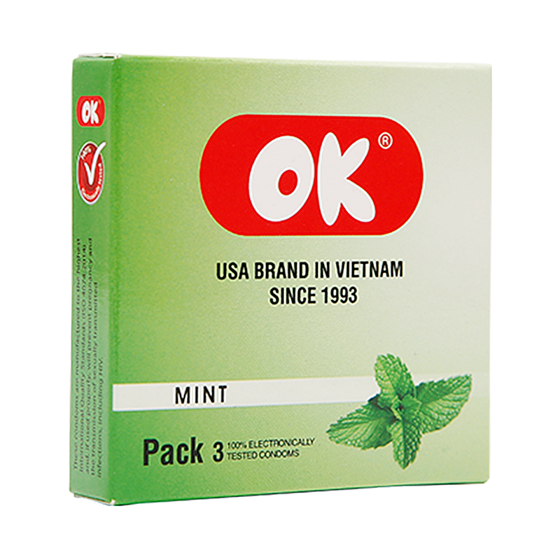 Bao cao su ok hương bạc hà