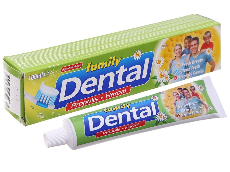 Kem đánh răng thảo dược tốt nhất hiện nay: Dental Family Propolis Herb