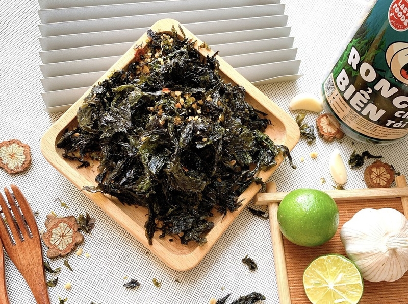 rong biển cháy tỏi bao nhiêu calo 2