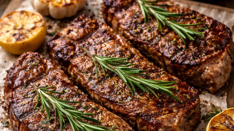 Lá hương thảo được sử dụng như một loại gia vị cho các món nướng