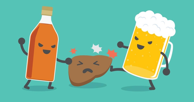 Rượu bia tàn phá lá gan thế nào? 1