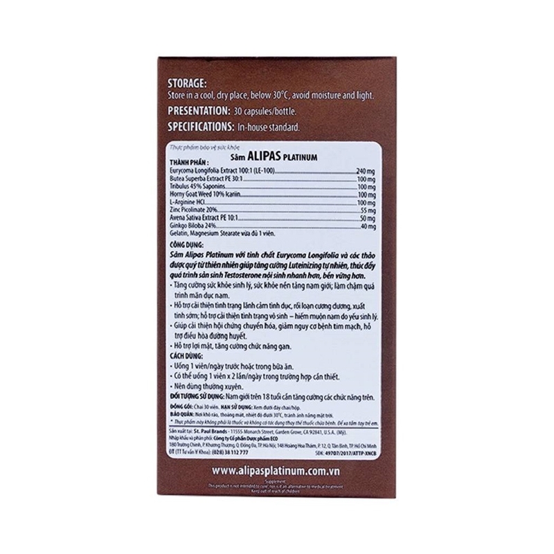 Sâm alipas giá bao nhiêu- công dụng, tác dụng của thuốc Sâm alipas là gì 3