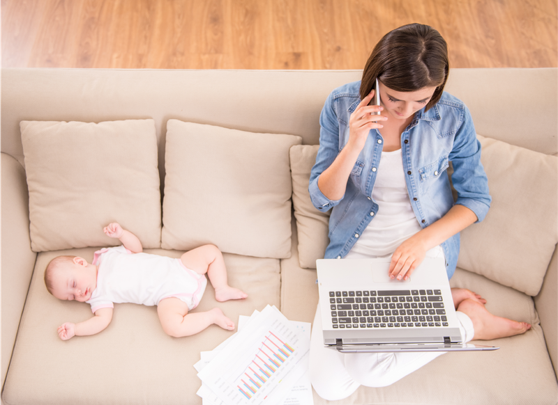 Mẹ làm việc mệt hoặc stress có thể gây ra bế sản dịch