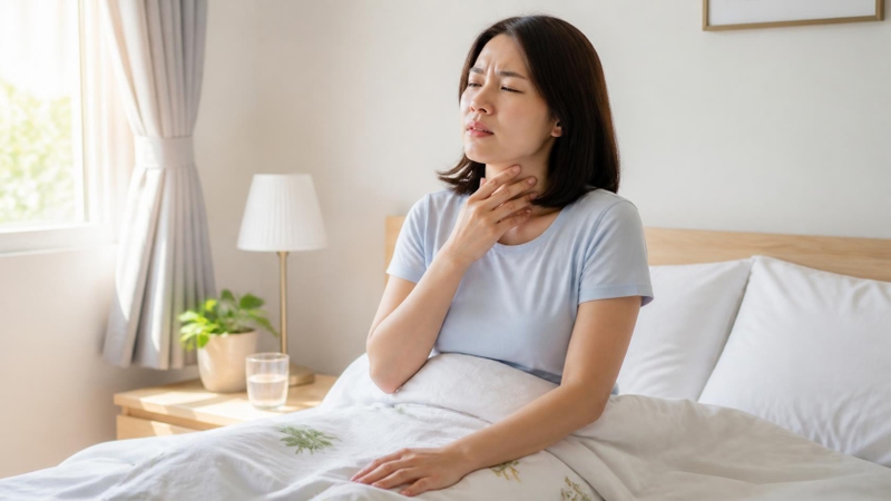 Một ít đờm trong, không kèm triệu chứng bất thường và nhanh chóng biến mất thường không đáng lo