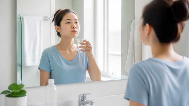 Uống đủ nước, vệ sinh mũi họng và điều chỉnh thói quen sinh hoạt có thể giúp giảm cảm giác vướng đờm buổi sáng