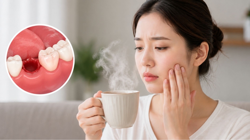 Hạn chế đồ uống quá nóng sau khi nhổ răng