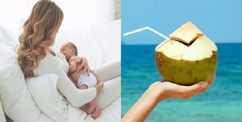 Sau sinh mổ uống nước dừa được không?