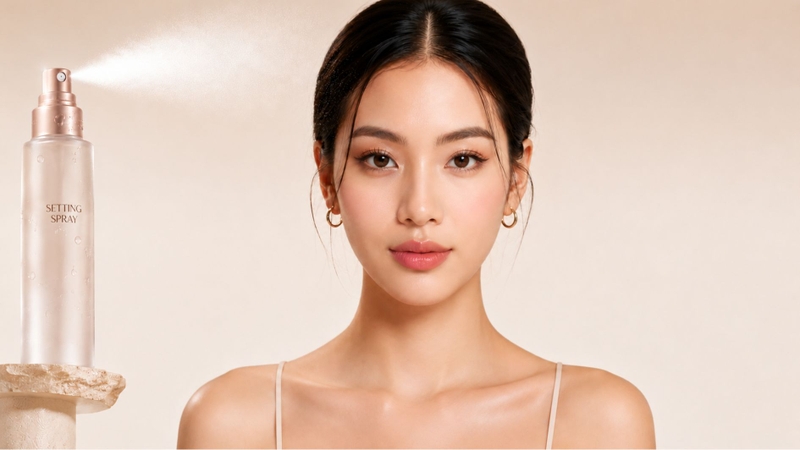 Setting spray hỗ trợ kiểm soát bóng dầu và hạn chế tình trạng xuống tông của lớp makeup