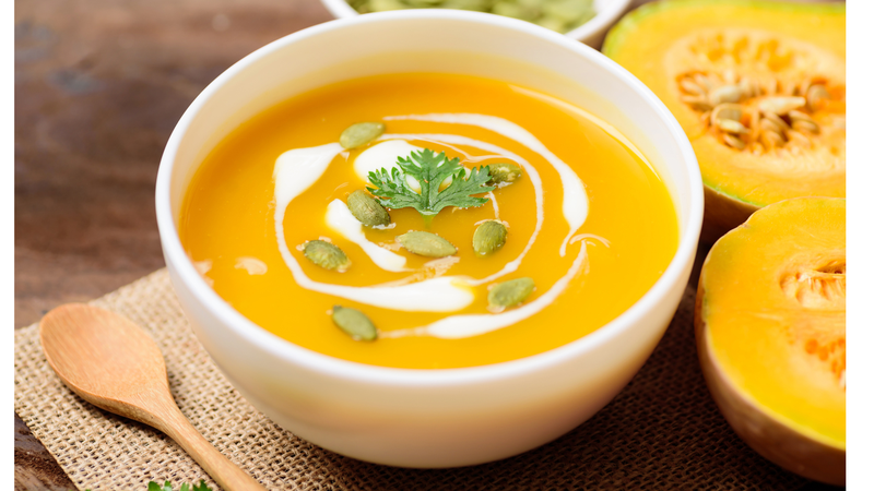 Sinh tố bí đỏ béo ngậy tốt cho sức khỏe cả nhà 1