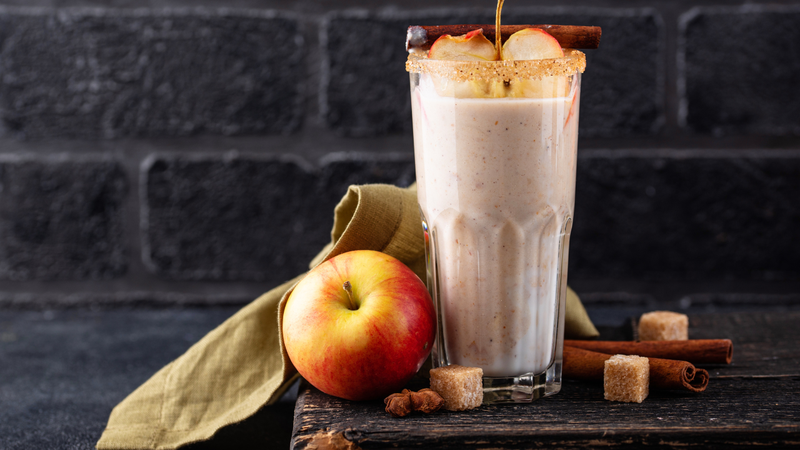 Sinh tố táo còn là nguồn năng lượng tự nhiên và hỗ trợ giảm cân