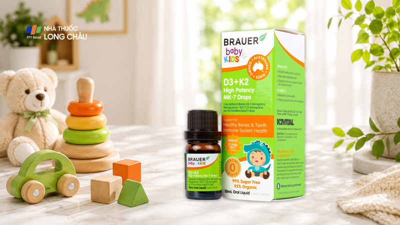 Brauer Baby & Kids D3 + K2 High Potency MK-7 Drops