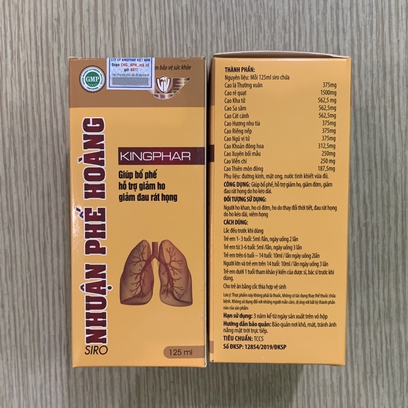 Siro Nhuận Phế Hoàng Kingphar - Bổ Phế, Giảm Ho 125Ml có tốt không? 3