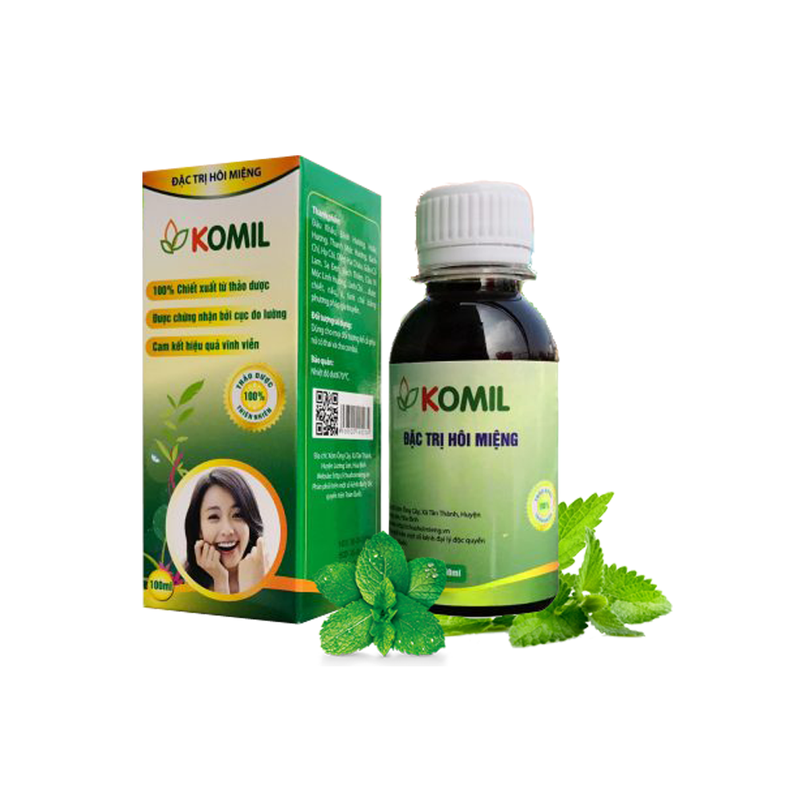Đánh bay hơi thở "nặng mùi" với siro Komil 3