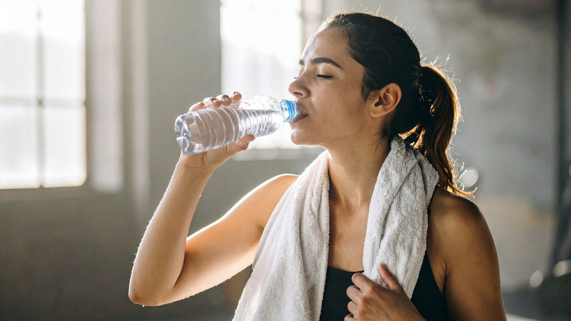 Sau khi tập nên làm sạch mồ hôi, dầu thừa và phục hồi độ ẩm cho da