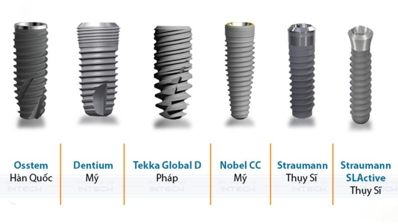 So sánh các loại trụ Implant 3