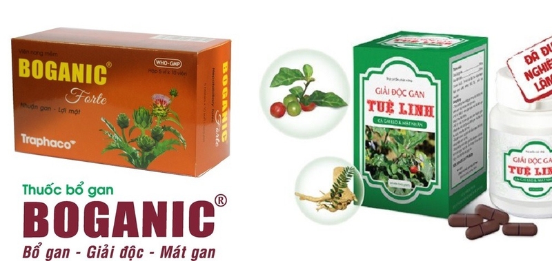 So sánh giải độc gan Tuệ linh và Boganic viên uống nào tốt hơn?