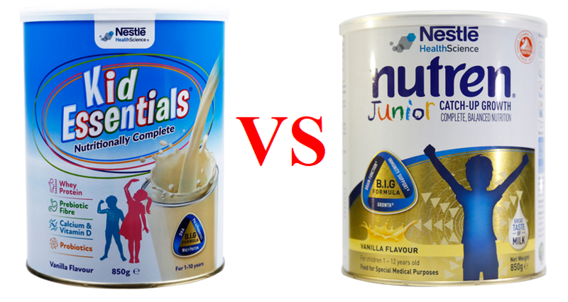 So sánh sữa Kid Essential và Nutren Junior, sữa nào tốt hơn?1