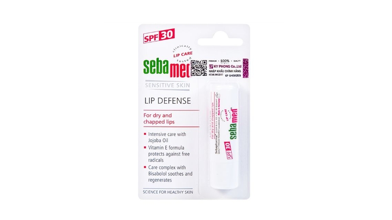 Sebamed Lip Defense SPF 30 giúp duy trì độ ẩm, bảo vệ môi khỏi hanh khô và nắng gắt