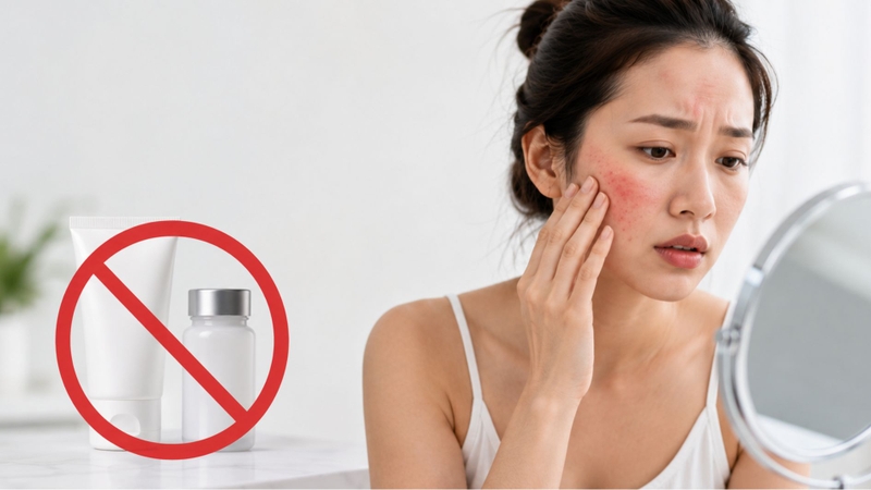 Ngưng sử dụng sản phẩm chứa sorbic acid khi có dấu hiệu kích ứng