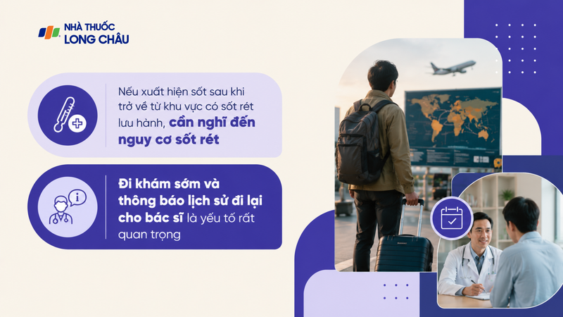 Cần chú ý đến tình trạng của cơ thể khi trở về từ khu vực bệnh lưu hành